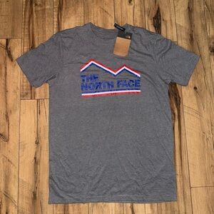 Gray north face t-shirt